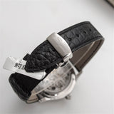 Full Skeleton Hollow Mechanical Watches Men's Original ST8000K Seagull Tourbillon Men Wristwatch Crocodile Leather Strap Clock