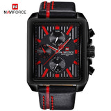 NAVIFORCE Men Fashion Creative Quartz Wrist Watch Sports Watches Top Brand Waterproof Leather Strap Clock Male Relogio Masculino