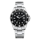 GONEWA Men Fashion Business Watches Military Stainless Steel Date Sport Quartz Analog Unisex Mens Clock Wrist Watch relogio