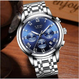 New Watches Men Luxury Brand LIGE Chronograph Men Sports Watches Waterproof Full Steel Quartz Men's Watch Relogio Masculino 2017