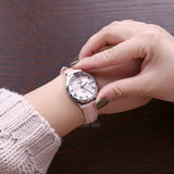 Casio watch Analogue Women's Quartz Watch Elegant Simple Leather Strap Steel Belt Waterproof Pointer Watch  LTP-E142