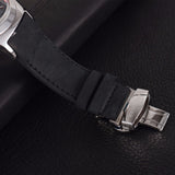 Reef Tiger/RT Sport Watches for Men Steel Big Skeleton Dial Watches Automatic Watches Leather Strap RGA704