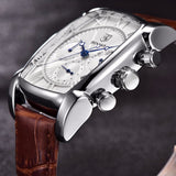 Benyar Square Men Watch Top Brand Luxury Business Waterproof Quartz Leather Sport Wrist Watch Men Clock Male Relogio Masculino