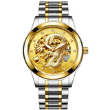 FNGEEN Men Watch Design Business Gold Dragon Mens Top Brand Luxury Automatic Fashion Mechanical Watch Clock Relogio Masculino