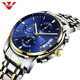 50pcs/lot DHL Free Shipping NIBOSI 2353 Top Luxury Brand Watch Men Quartz Waterproof Army Military Men Watch Relogio Masculino