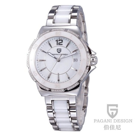 Pagani Brand Ladies Dress Quartz Watches Relogio Feminino Diamond Gorgeous Analog Display Ceramic Black Wristwatch For Women