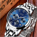 New Watches Men Luxury Brand LIGE Chronograph Men Sports Watches Waterproof Full Steel Quartz Men's Watch Relogio Masculino 2017