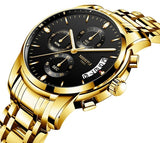 50pcs/lot DHL Free Shipping NIBOSI 2353 Top Luxury Brand Watch Men Quartz Waterproof Army Military Men Watch Relogio Masculino