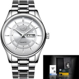 LIGE Men Watch 30m Waterproof Mens Watches Top Brand Luxury Steel Watch Chronograph Male Clock Casual sport relojes hombre