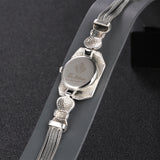 JIASHUNTAI Vintage 100% Silver 925 Watch For Women Retro 925 Sterling Silver Clock Female Bracelets Watch Jewelry