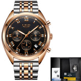 2019 LIGE Mens Watches Top Brand Luxury Waterproof 24 Hour Date Quartz Clock  Male Leather Sport Wrist Watch Relogio Masculino