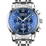 40mm Mechanical Watches Black Case GMT Diver Watch Men Full Stainless Steel Hardlex Calendar Week Month 24 Hours Automatic Watch
