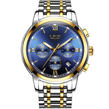 LIGE Watches Men Luxury Brand Fashion Business Quartz Man watch Six Pin Sport Waterproof Clock watch men Full Steel Wristwatches