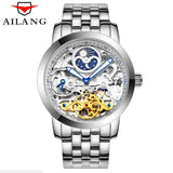 AILANG 2017 New Luxury Casual Clock Men Automatic Watch Skeleton Business Watch Mechanical Relogio Male Montre Watch Mens Reloje