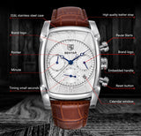 BENYAR Sports Military Men Watches 2019 Top Luxury Brand Man Chronograph Quartz-watch Leather Army Male Clock Relogio Masculino