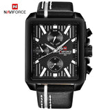 NAVIFORCE Men Fashion Creative Quartz Wrist Watch Sports Watches Top Brand Waterproof Leather Strap Clock Male Relogio Masculino