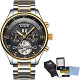 LIGE Watches Men's Automatic Machinery Business Waterproof Clocks Men's Watches Luxury Fashion Casual Watch Relogio Masculino