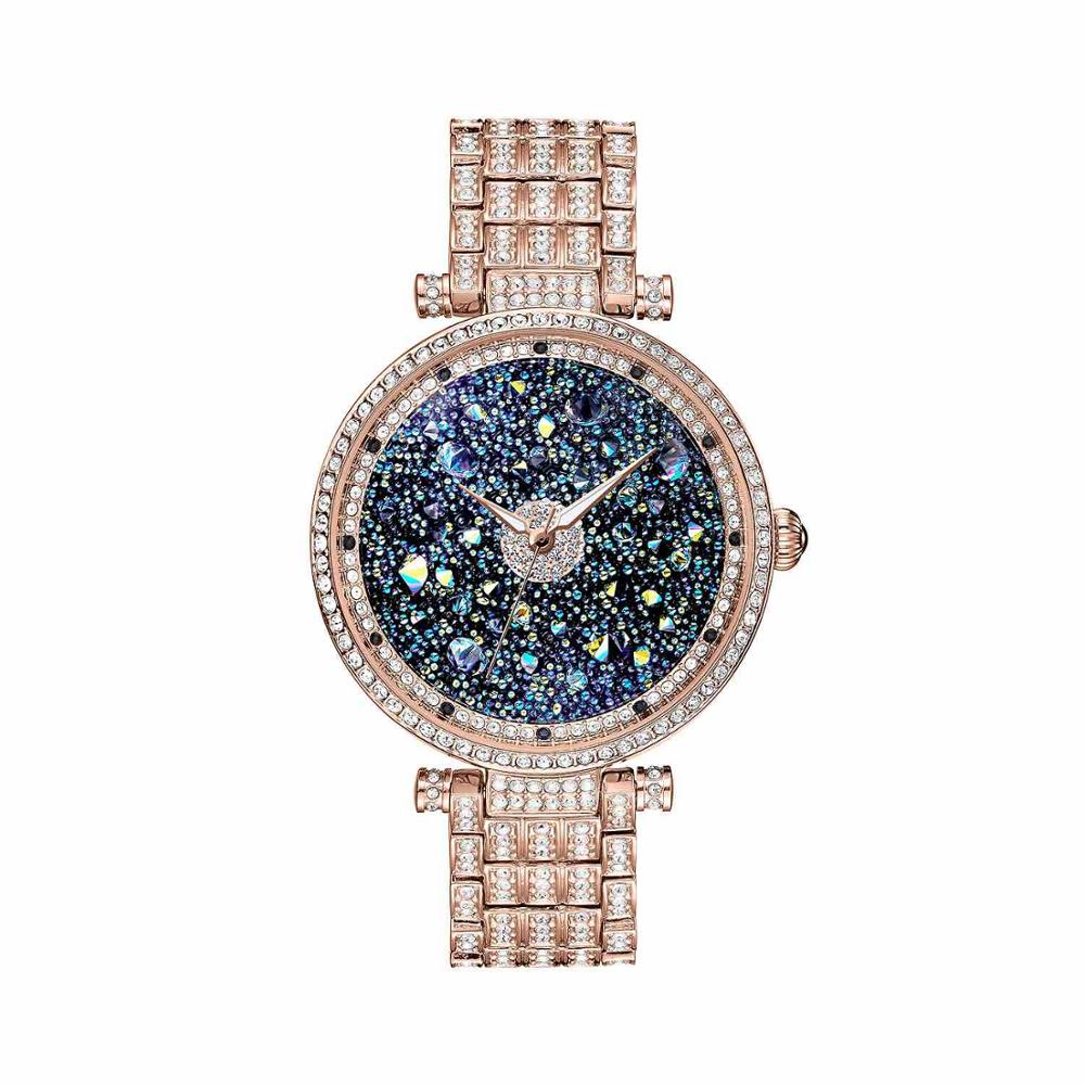 PB Luxury Women Dress Starry Sky Watch Rhinestone Crystal Waterproof Quartz Tend watch Montre Femme Reloj Mujer