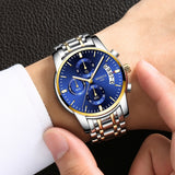 50pcs/lot DHL Free Shipping NIBOSI 2353 Top Luxury Brand Watch Men Quartz Waterproof Army Military Men Watch Relogio Masculino
