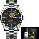 LIGE Men Watch 30m Waterproof Mens Watches Top Brand Luxury Steel Watch Chronograph Male Clock Casual sport relojes hombre