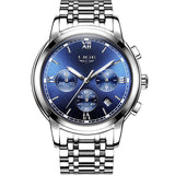 LIGE Watches Men Luxury Brand Fashion Business Quartz Man watch Six Pin Sport Waterproof Clock watch men Full Steel Wristwatches