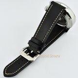 45mm Black Sea Automatic men watches date schwarz Zifferblatt Saphirglas Luminous sapphire glass De luxe En Acier Plein Noir