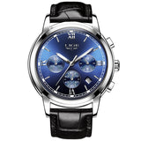 LIGE Watches Men Luxury Brand Fashion Business Quartz Man watch Six Pin Sport Waterproof Clock watch men Full Steel Wristwatches