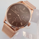 42mm Brown Navy Sea Automatic men watches schwarz Zifferblatt Saphirglas sapphire glass De luxe En Acier Plein Noir Power Reserv