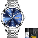 LIGE Watch Men Fashion Sports Quartz Full Steel Gold Business Men‘s Watches Top Brand Luxury Waterproof Watch Relogio Masculino