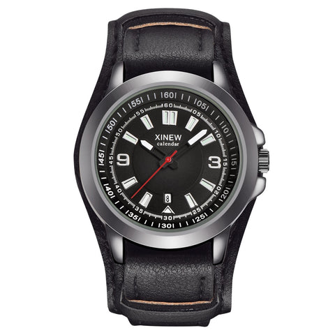 Fashion Men's Watch Top Brand Luxury Men Military Quartz Watch Mens Watches Leather Sports Wristwatch Date Clock Relogio