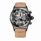 Reef Tiger Aurora Serier RGA703 Men Fashion Multifunction Concept Dial Automatic Mechanical Wrist Watch With Year Month Calendar