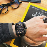 NAVIFORCE Men Fashion Creative Quartz Wrist Watch Sports Watches Top Brand Waterproof Leather Strap Clock Male Relogio Masculino