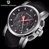 Mens Watches Top Luxury Brand PAGANI DESIGN Sport Military Quatz Watch Silicone Strap Chronograph Waterproof Men's Wrist watch