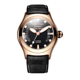 Reef Tiger/RT Sport Watches for Men Steel Big Skeleton Dial Watches Automatic Watches Leather Strap RGA704