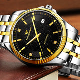 FNGEEN Mechanical Watches Men Hodinky Steel 30M Waterproof Automatic Watch Male Skeleton Wrist Watch Clock Man Mechanical Watch