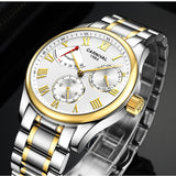 Carnival Energy display Switzerland Top Brand mechanical Watches Men military Luxury full steel Waterproof men Watch clock reloj