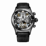 Reef Tiger Aurora Serier RGA703 Men Fashion Multifunction Concept Dial Automatic Mechanical Wrist Watch With Year Month Calendar