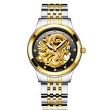 FNGEEN Men Watch Design Business Gold Dragon Mens Top Brand Luxury Automatic Fashion Mechanical Watch Clock Relogio Masculino