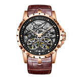 2019 New Arrival OBLVLO Luxury Rose Gold Transparent Watches Tourbillon Automatic Military Watches Men Relogio Masculino OBL3606