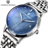 PAGANI DESIGN Brand Lady Fashion Stainless Steel Quartz Watch Women Waterproof shell dial Luxury Dress Watches Relogio Feminino