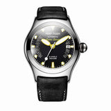 Reef Tiger/RT Sport Watches for Men Steel Big Skeleton Dial Watches Automatic Watches Leather Strap RGA704