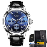 2019 LIGE Mens Watches Top Brand Luxury Men's Sport's Watch For Men Casual Leather Waterproof Watch Quarzt Clock Erkek Kol Saati