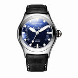 Reef Tiger/RT Sport Watches for Men Steel Big Skeleton Dial Watches Automatic Watches Leather Strap RGA704