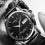 CARNIVAL Men's Self-Wind Luxury Mechanical Watches Water Resistant Automatic Classic Leather Wrist Watche Men Reloj Hombre