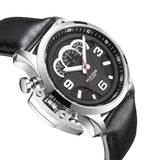 New Reef Tiger/RT Outdoor Sport Watches for Men Steel Analog Quartz Watches Leather Strap Waterproof Watch Montre Homme RGA2105