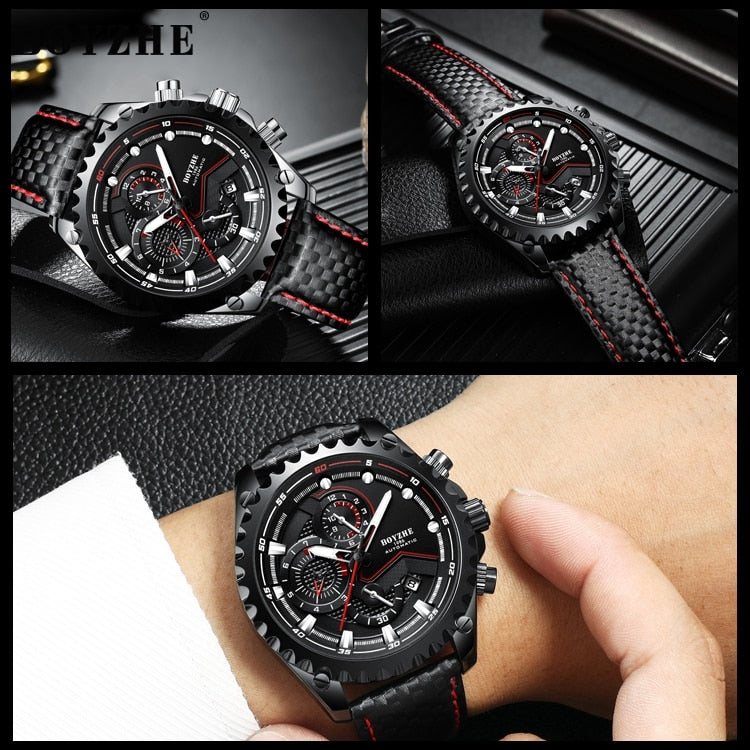 Mens Business Luxe Top Brand Automatische Mechanische Waterbestendig Horloge