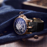 2019 New Arrival OBLVLO Luxury Rose Gold Transparent Watches Tourbillon Automatic Military Watches Men Relogio Masculino OBL3606