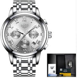 New Watches Men Luxury Brand LIGE Chronograph Men Sports Watches Waterproof Full Steel Quartz Men's Watch Relogio Masculino 2017