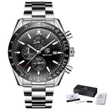 Men Watch BENYAR Top Brand Luxury Full Steel Business Quartz Watch Men Casual Waterproof Sports Watches Clock Relogio Masculino