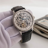 Full Skeleton Hollow Mechanical Watches Men's Original ST8000K Seagull Tourbillon Men Wristwatch Crocodile Leather Strap Clock